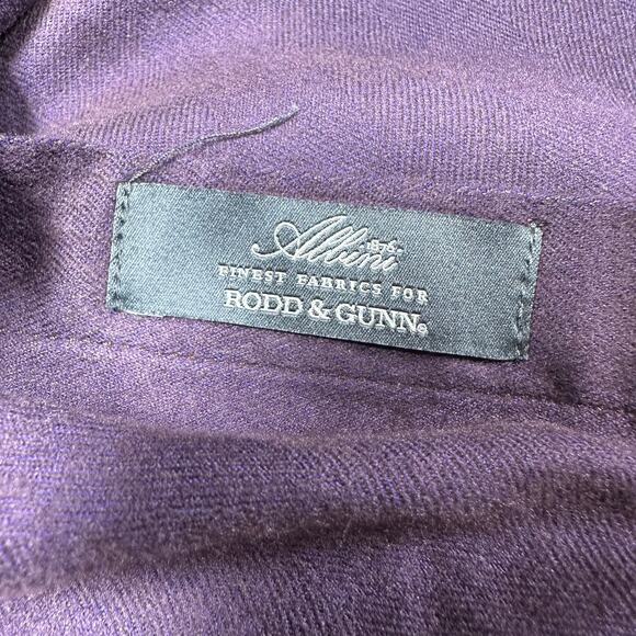 Rodd & Gunn NWT Sports Fit Albini Fabrics Purple Men's Button Up Dress Shirt 2XL - Picture 5 of 9